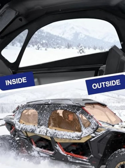 Waterproof PVC Soft Upper Doors, 4-Seat for Can-Am Maverick X3 (2017–2024)