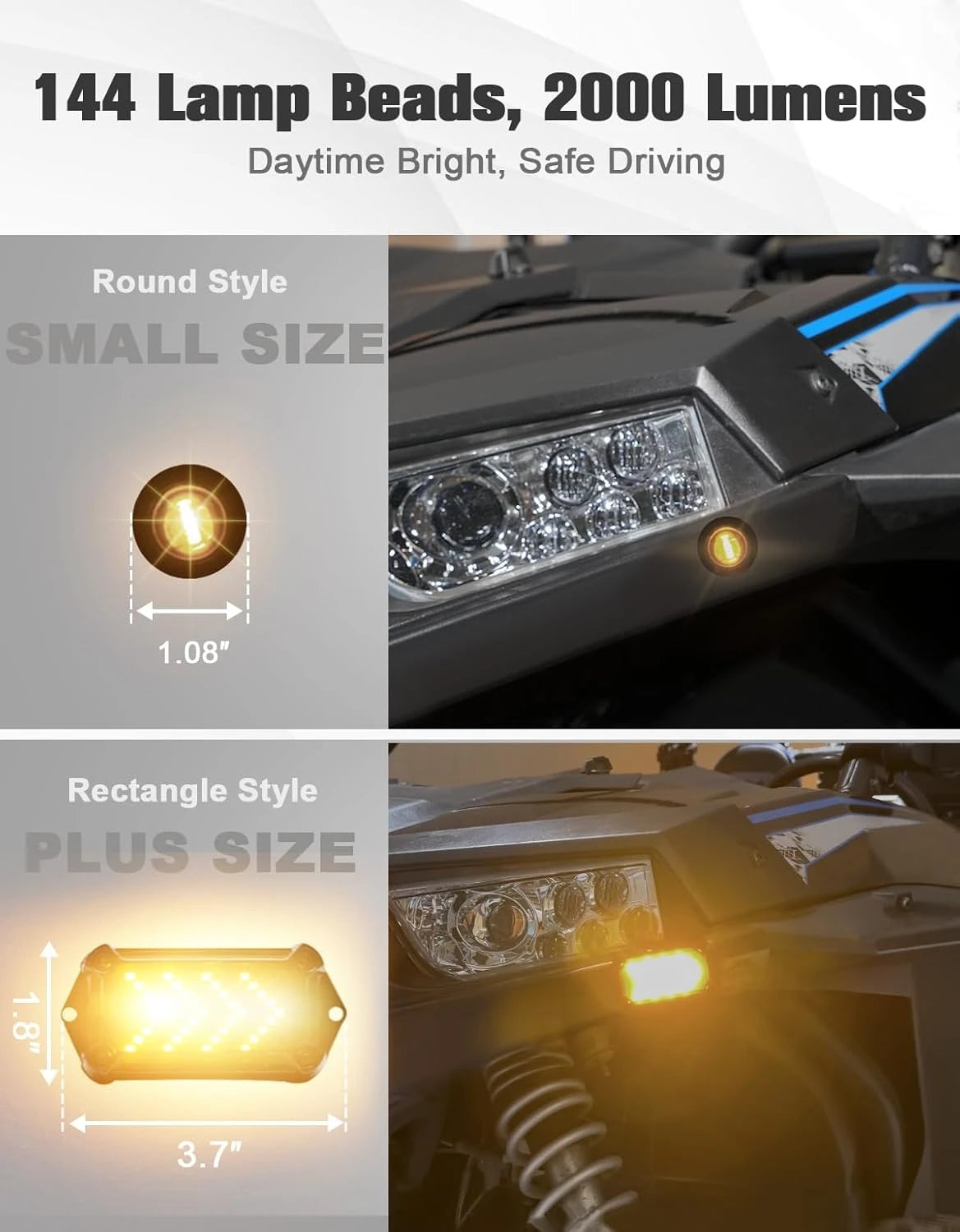Street Legal Turn Signal Kit with 110dB Horn for UTV & SXS