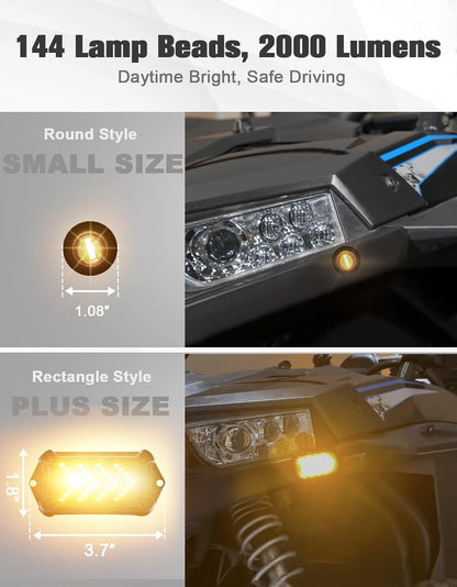 Street Legal Turn Signal Kit with 110dB Horn for UTV & SXS
