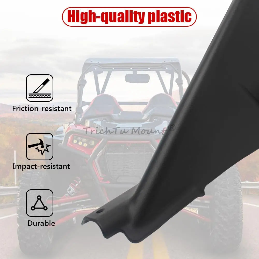 Front Fender Flare Extensions, ABS (Pair) for Polaris RZR XP 1000, RZR XP Turbo & More