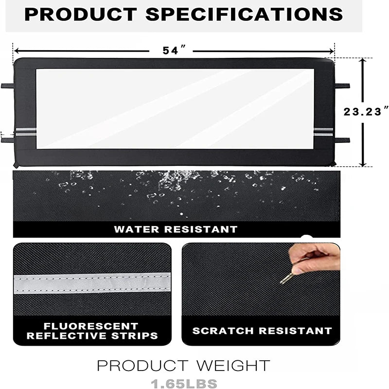 PVC Waterproof Rear Window Panel for Polaris Ranger XP 1000 & Ranger XP 900