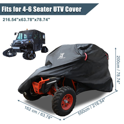 210D Oxford Waterproof Storage Cover, 2/4-Door for UTV & SXS