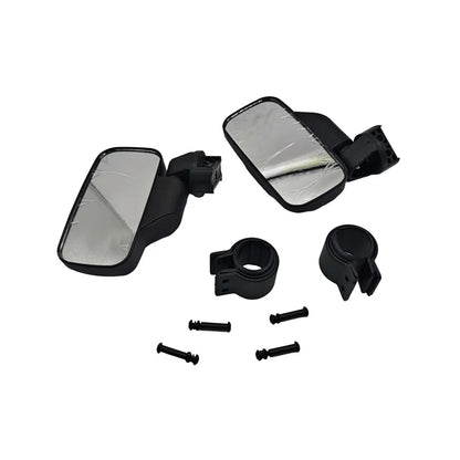 Rear View Side Mirrors Set, Roll Bar Mount for UTV & SXS