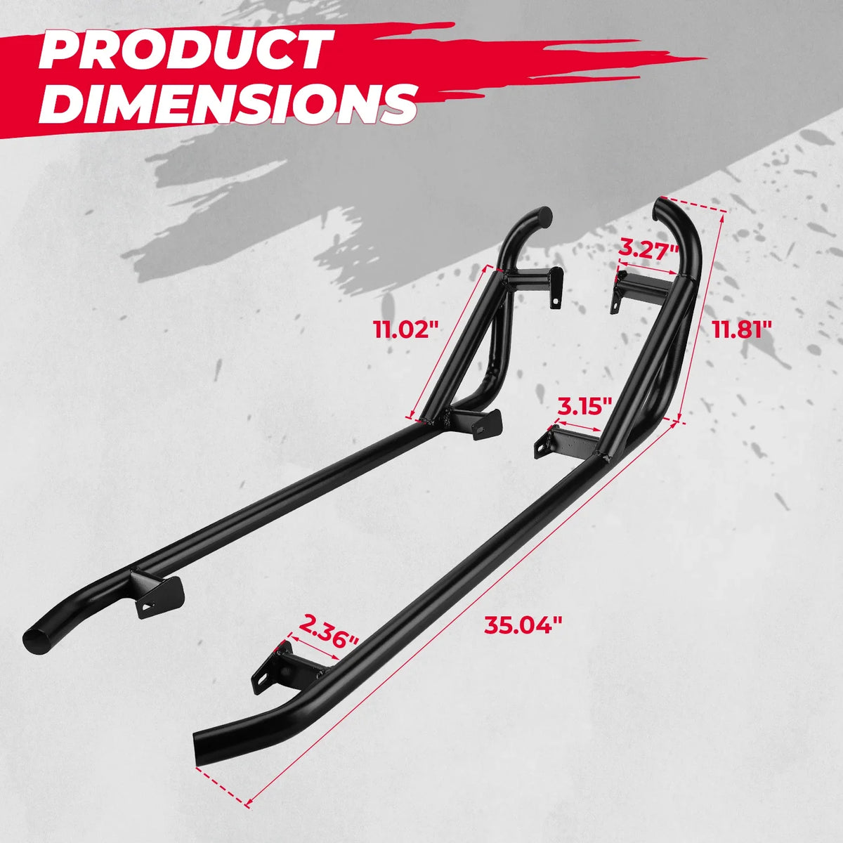 KEMIMOTO Nerf Bars Rock Sliders for Polaris RZR XP 1000, RZR XP Turbo & More