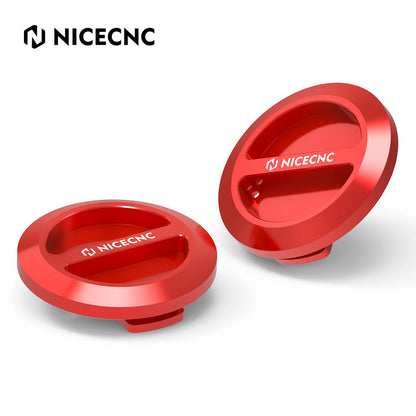 NICECNC Aluminum Floor Drain Plugs (2-Pack) for Polaris General, RZR XP Turbo & RZR Trail