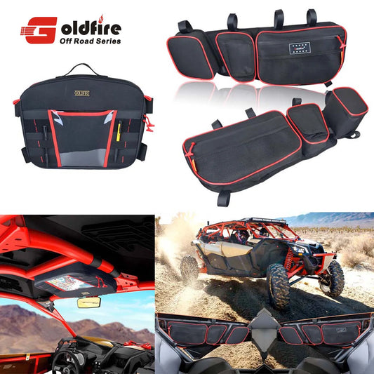 Side Door Storage Bags with Knee Pads for Can-Am Maverick X3 (2017–2022)