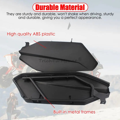 Rear Lower Door Panel Inserts with Metal Frame for Can-Am Maverick X3 (2017–2024)