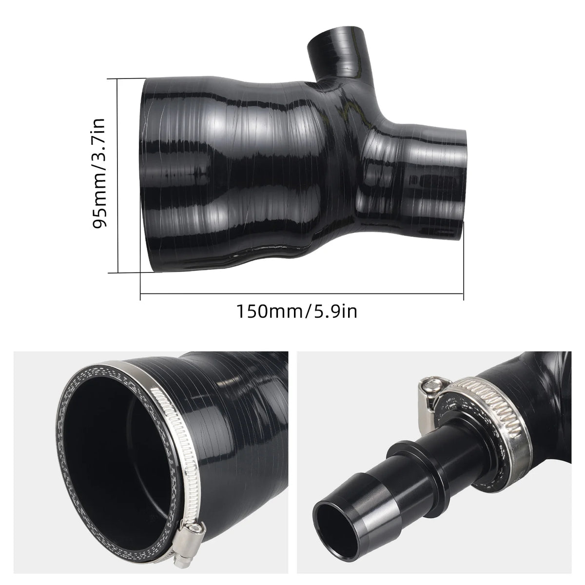 NICECNC High-Flow Silicone Intake Hose Kit for Can-Am Maverick X3 (2020–2024)