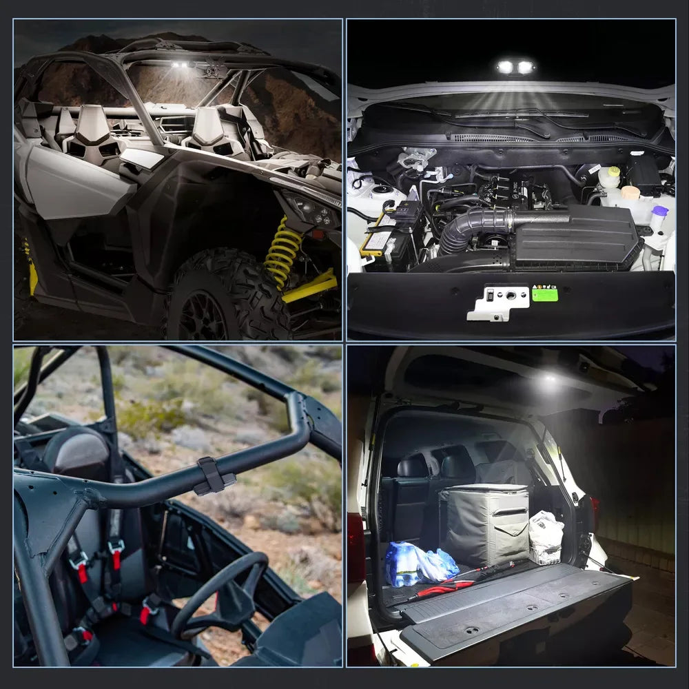 Roll Bar Mount LED Interior Dome Light, 12V for UTV & SXS