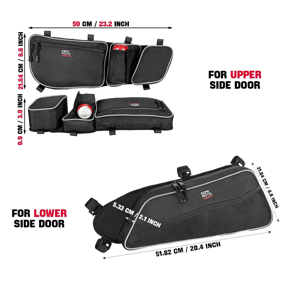 Upper & Lower Door Storage Bag Set for Can-Am Maverick X3 (2017–2025)