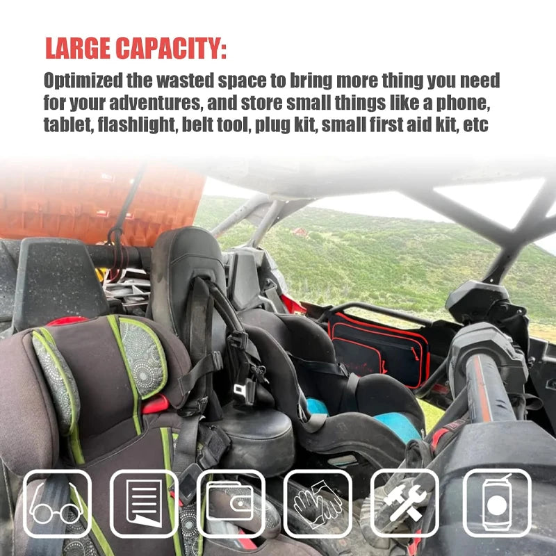 Rear Door Side Storage Bags for Can-Am Maverick X3 (2017–2021)