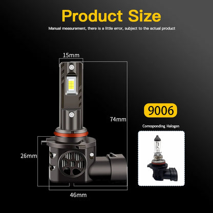9005 HB3 LED Headlight Bulbs, 60W 30000LM for Can-Am Commander, Maverick 1000R & Maverick Trail