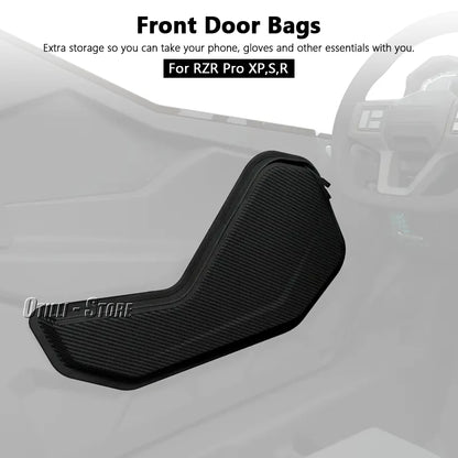 Front Door Storage Bags, Carbon Fiber Look for Polaris RZR Pro XP & RZR Pro R