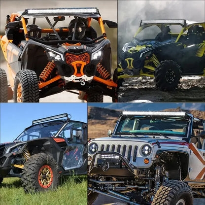 50-Inch 288W Curved LED Light Bar with Roof Brackets for Can-Am Maverick X3 (2017–2024)