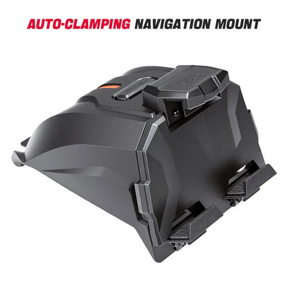 Auto-Clamping Tablet Holder with Storage Box for Can-Am Maverick X3 (2017–2026)