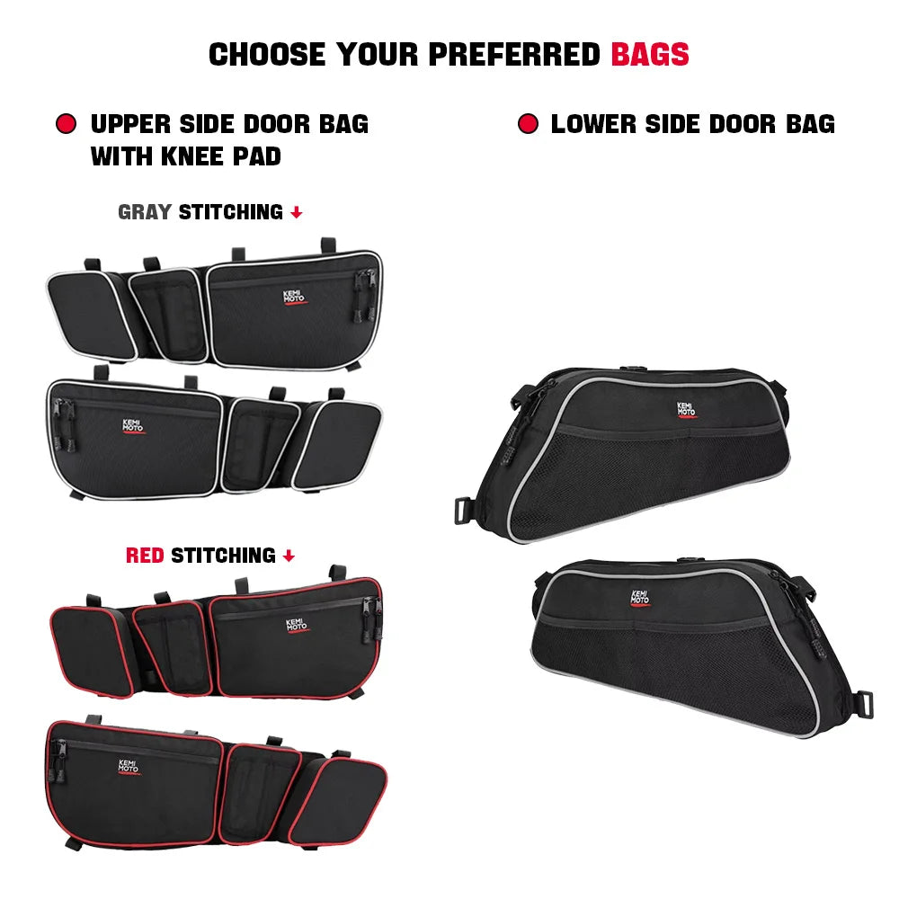 Upper & Lower Door Storage Bag Set for Can-Am Maverick X3 (2017–2025)