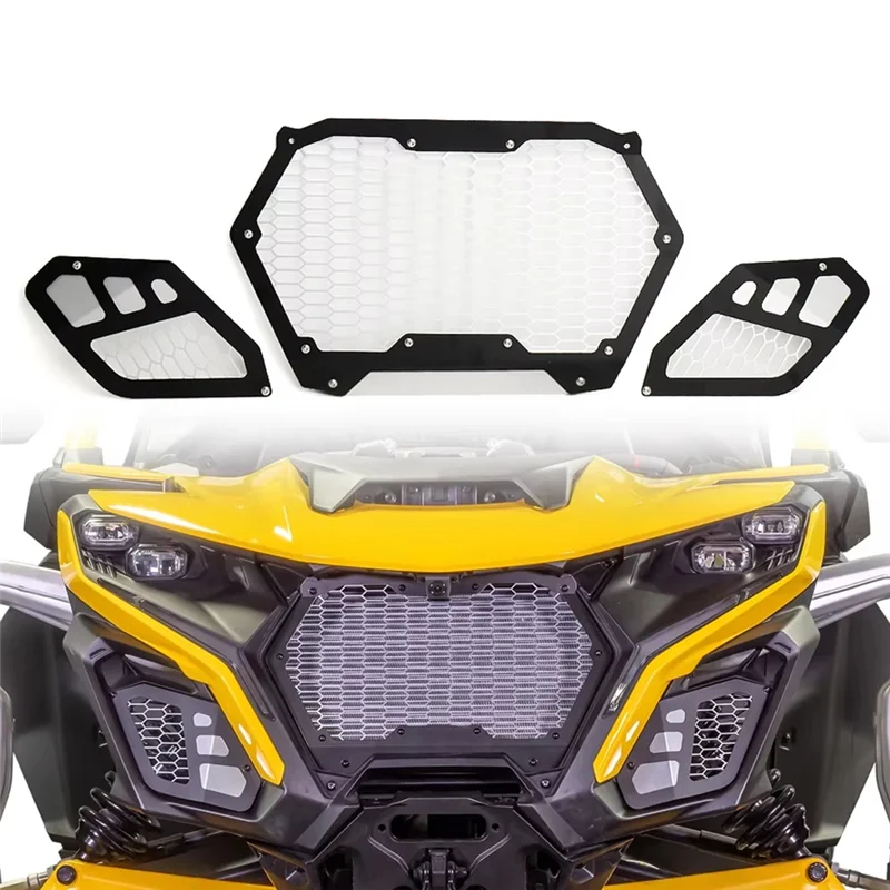 Front Mesh Grille with Bracket Kit for Can-Am Maverick R (2024–2025)