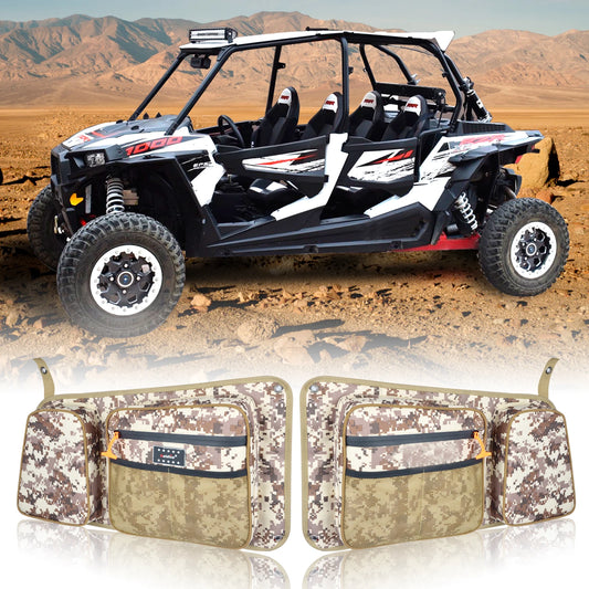 Rear Door Storage Bags with Knee Pads (Pair) for Polaris RZR 900, RZR XP 1000 & RZR XP Turbo