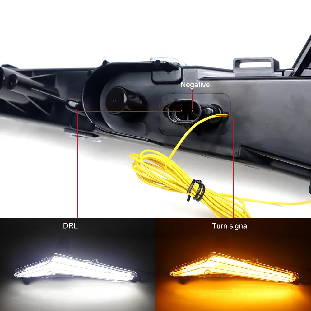 Front LED Fang Signature Lights with Turn Signals for Can-Am Maverick R (2024–2026)