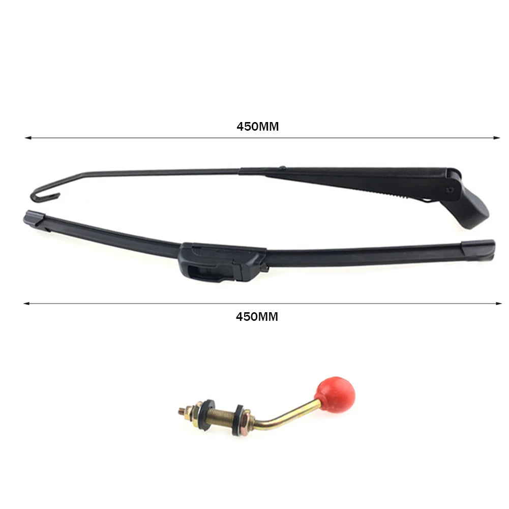 Windshield Wiper Kit for 1/2-Inch Hole Mount for UTV & SXS