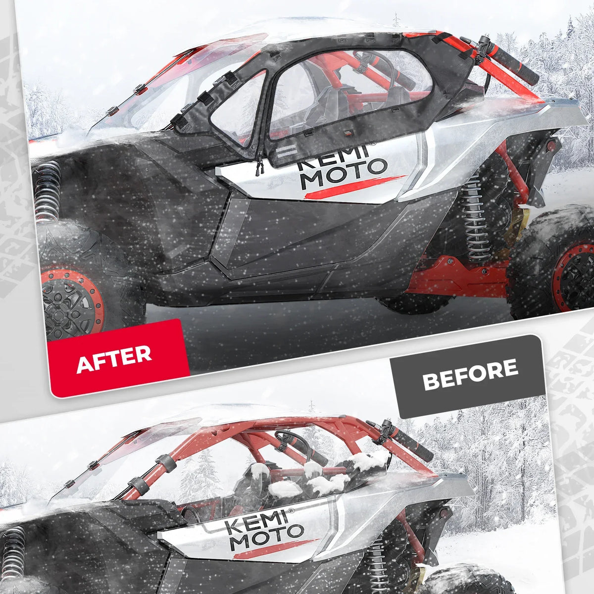 Soft Upper Door Set Kit, 2- and 4-Seat for Can-Am Maverick X3 (2017–2026)