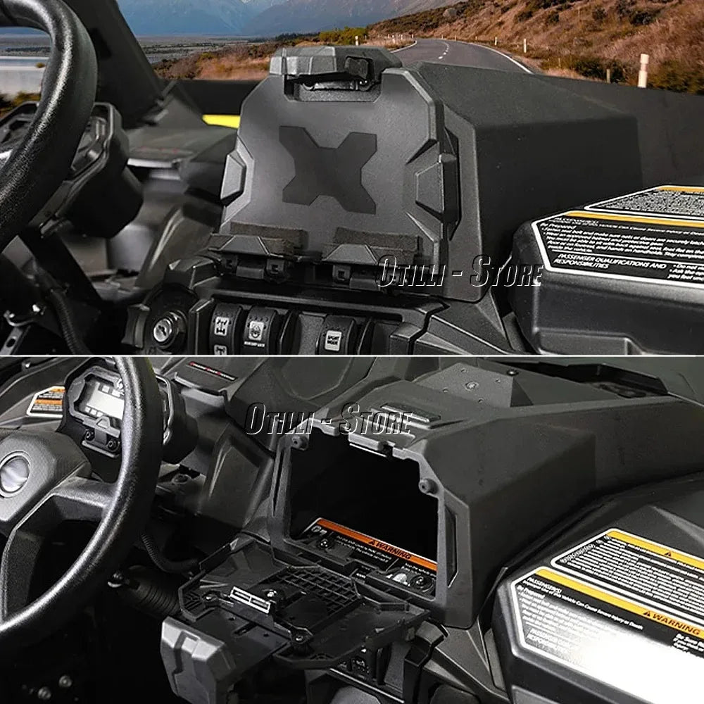 Tablet Holder Mount with Storage Box for Can-Am Commander, Maverick Trail & Maverick Sport