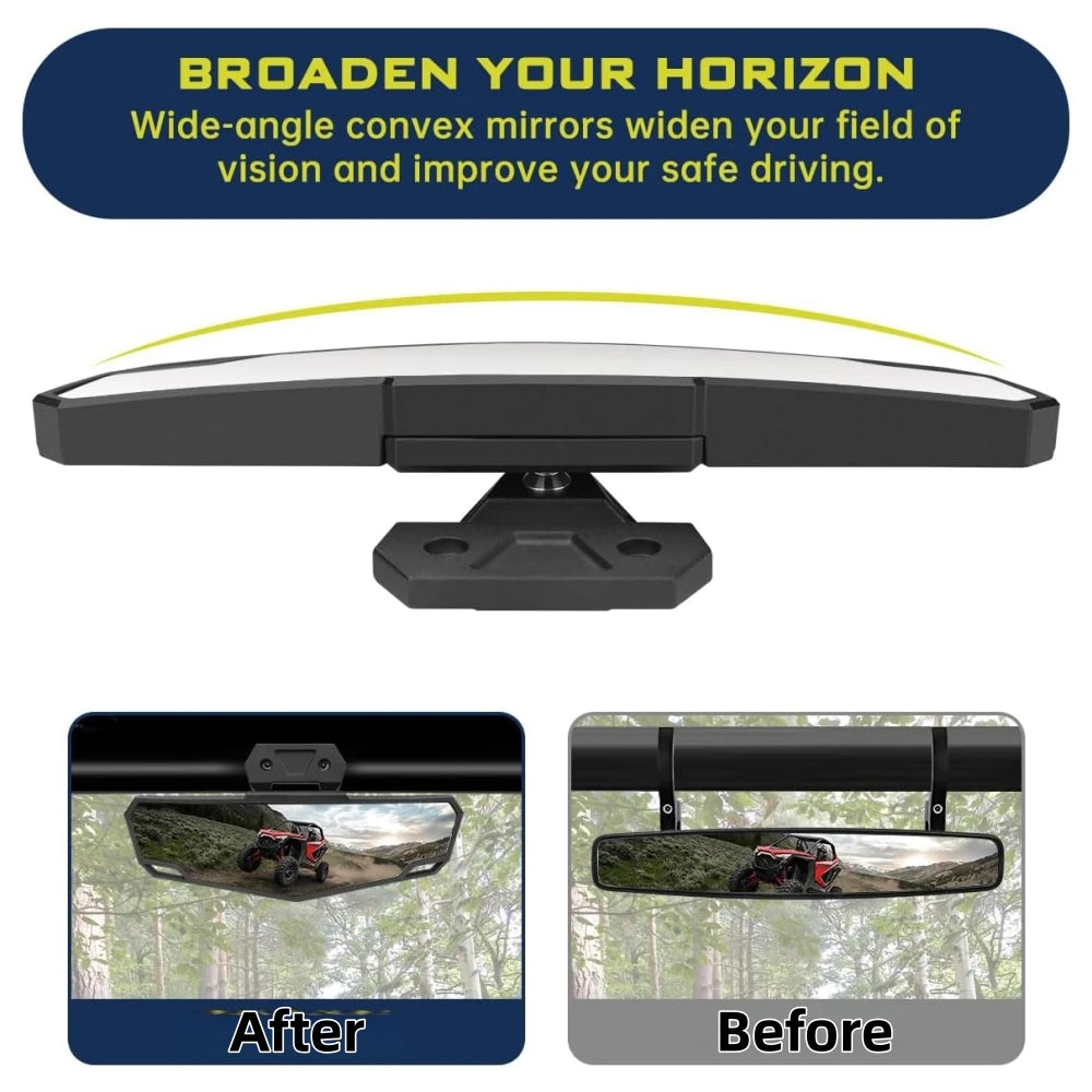 HD Convex Race Center Rearview Mirror for Polaris RZR Pro XP & RZR Pro R