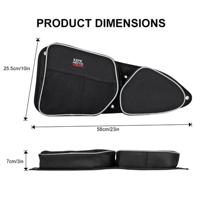 KEMIMOTO Door Storage Bags with Knee Pads for Polaris RZR XP 1000, RZR 900 & RZR XP Turbo