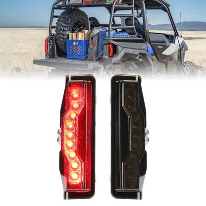 KEMIMOTO LED Rear Tail Light Brake Assembly for Polaris Ranger XP 900, Ranger XP 1000 & More