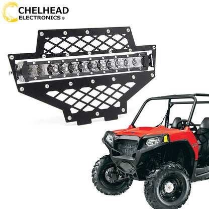 13-Inch 60W LED Light Bar with Front Grille Mount for Polaris RZR 570 (2012–2013)