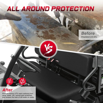 Nilight 1680D Front Bench Seat Cover for Kawasaki Mule Pro (2015–2023)