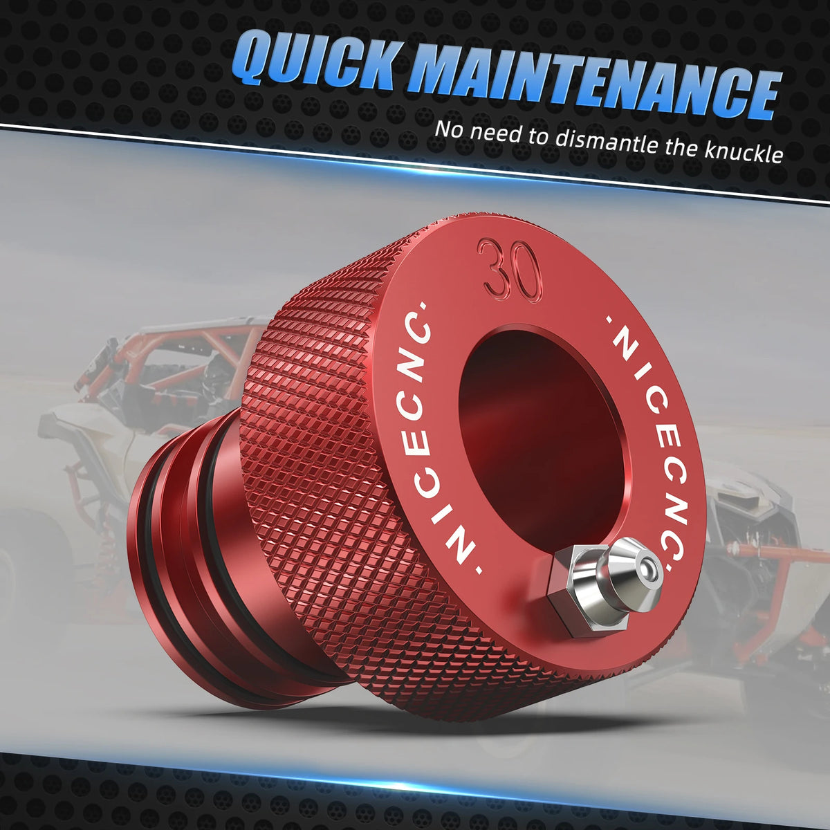 NICECNC 30mm Wheel Bearing Greaser Tool for Can-Am Commander & Maverick 1000R