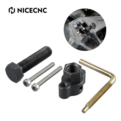 NICECNC CNC Aluminum Steering Wheel Puller Tool for Polaris RZR 900, RZR XP 1000 & More