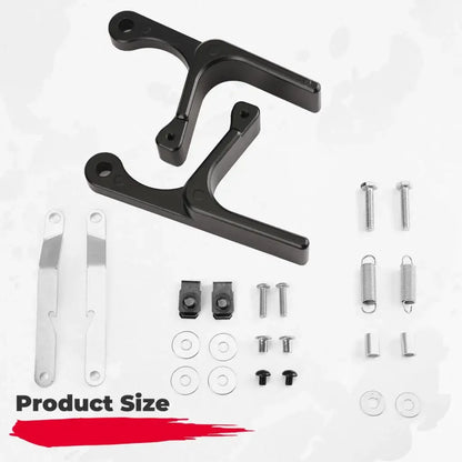 CNC Aluminum Door Handle Latches, Black for Can-Am Maverick X3 (2017–2023)
