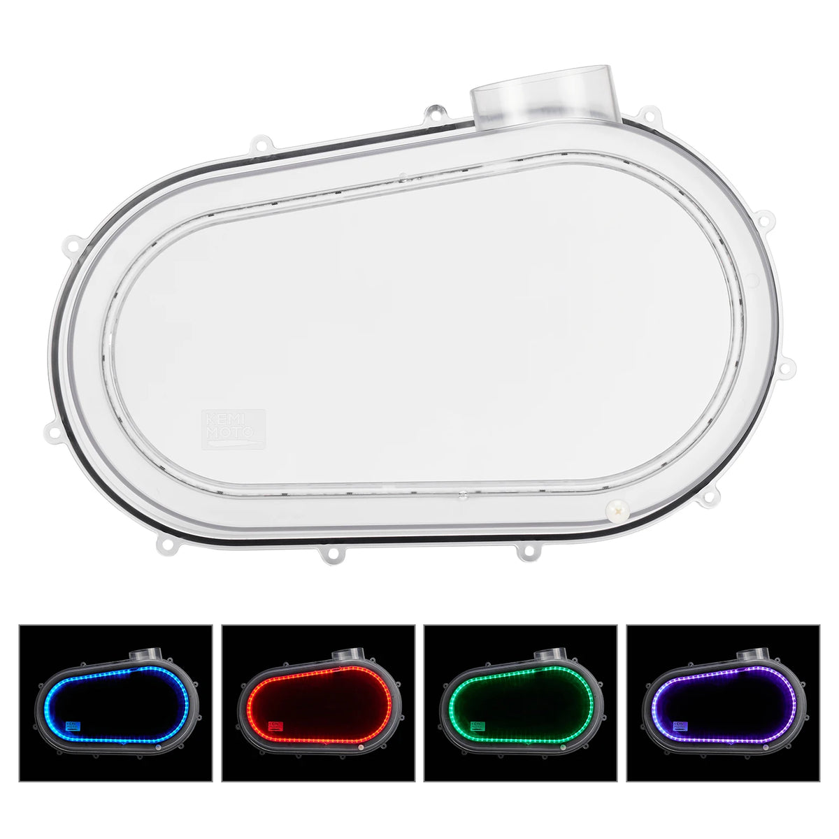 RGB LED Clear CVT Outer Clutch Cover for Can-Am Maverick X3 (2017–2025)