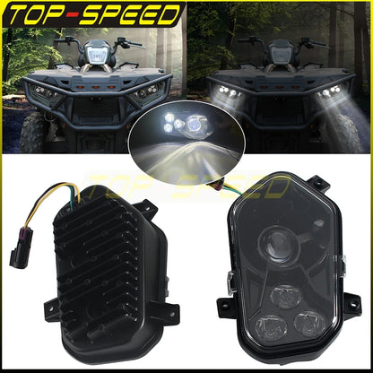 LED H4 Headlights with High and Low Beam for Polaris RZR 570 & RZR 900