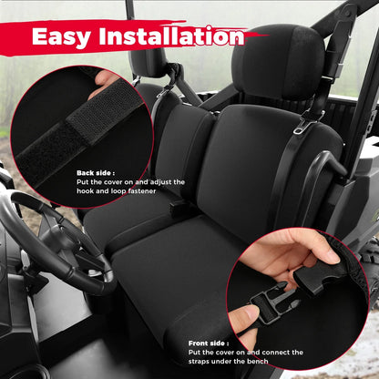1680D Split Bench Seat Covers with Headrests for Can-Am Defender (2016–2026)