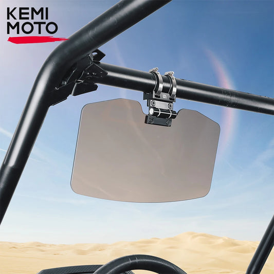 Oversized Anti-Glare Sun Visor for 1.5–2 Inch Roll Bars for UTV & SXS