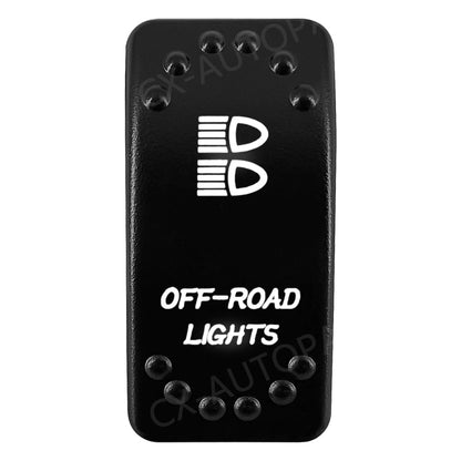 Waterproof Backlit Rocker Switch, 20A 12V for UTV & SXS