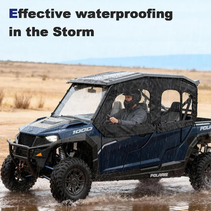 Soft Upper Cab Doors with Clear PVC Windows, 4-Seat for Polaris General (2018–2025)