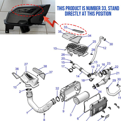 Outer Intake Mesh Screen Filter Kit, Left and Right for Polaris RZR Pro XP & RZR Pro R