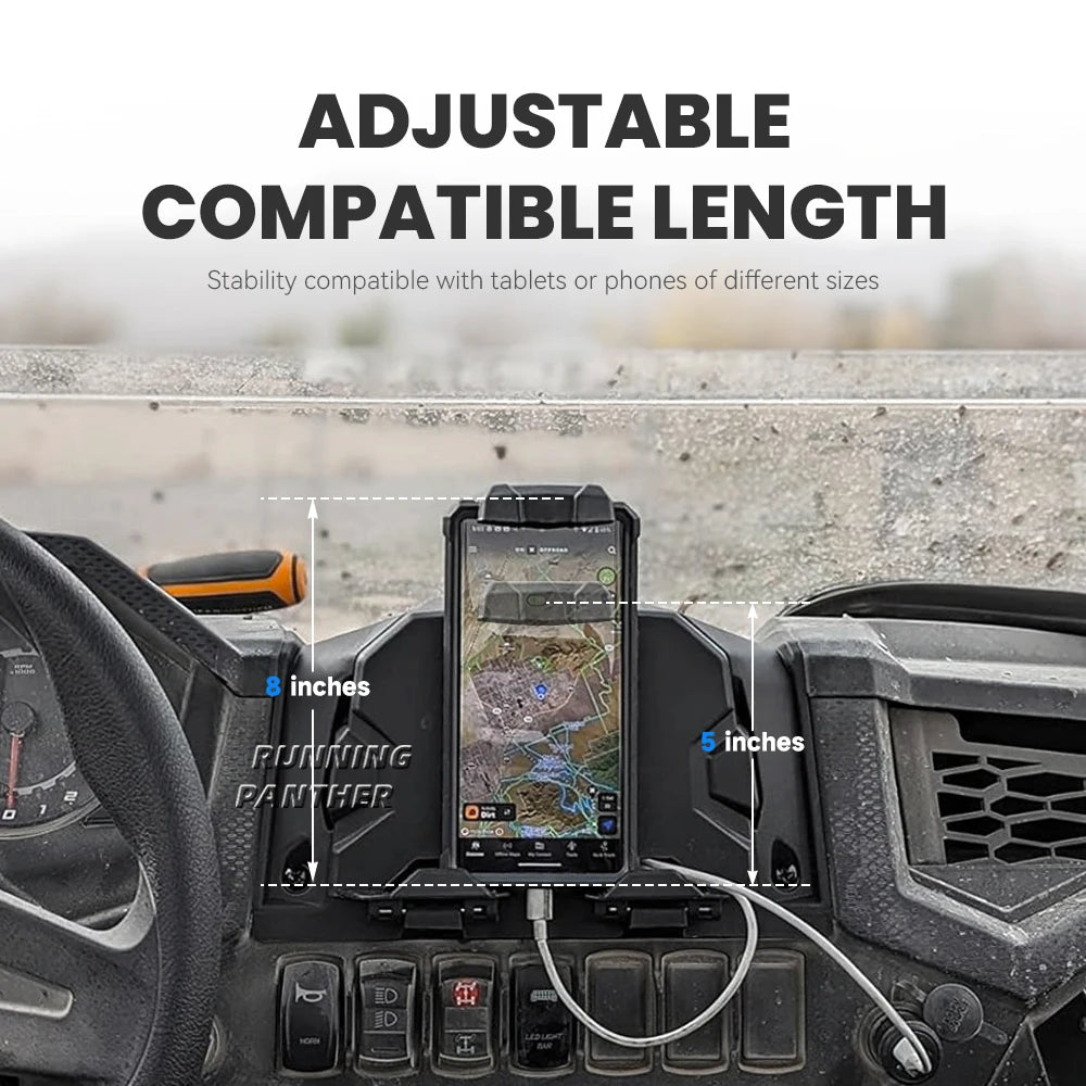 Phone, Tablet and GPS Holder Mount for Polaris RZR XP 1000 & RZR XP Turbo