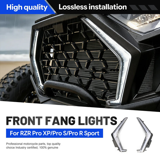 Front LED Signature Lights with RGB Turn Signals for Polaris RZR Pro XP & RZR XP 1000