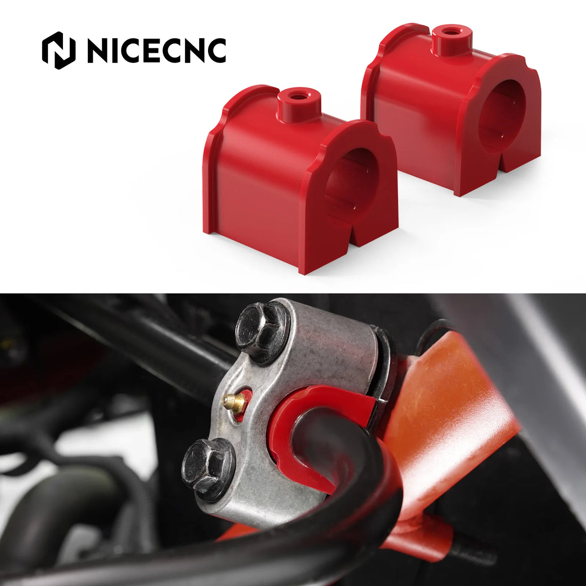 NICECNC Rear Sway Bar Bushing Kit for Can-Am Maverick X3 (2017–2024)