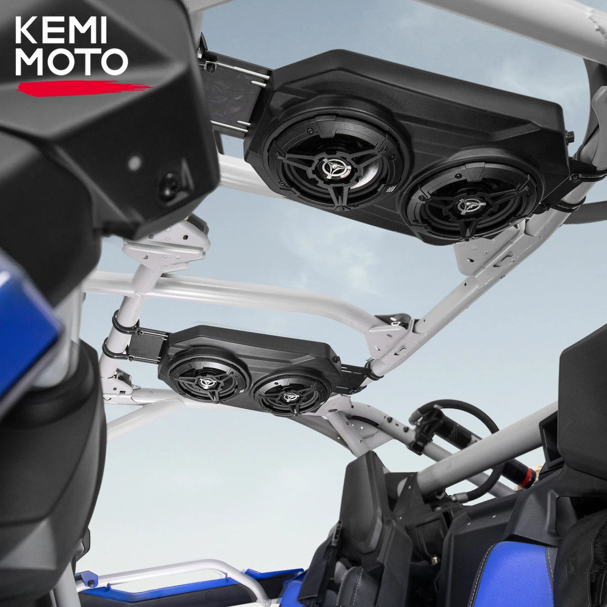 Bluetooth Overhead Sound System with Four 6.5-Inch Speakers for UTV & SXS