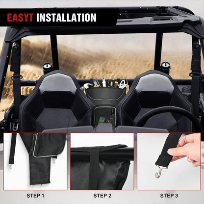 Waterproof Center Seat Cab Pack Storage Bag for Polaris RZR 570, RZR XP 1000 & RZR 900
