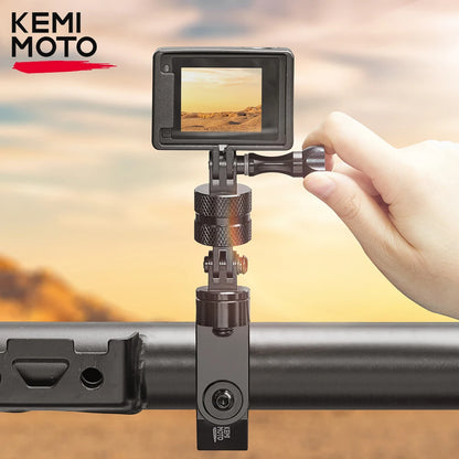 Roll Bar Action Camera Mount, 360° Adjustable for UTV & SXS