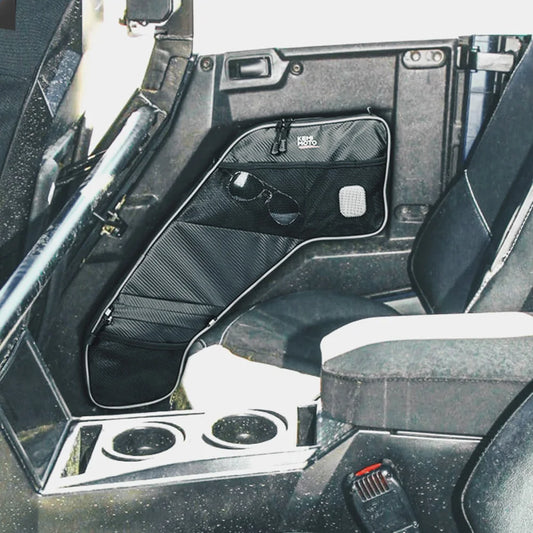 KEMIMOTO Rear Door Storage Bags for Polaris General (2017–2026)