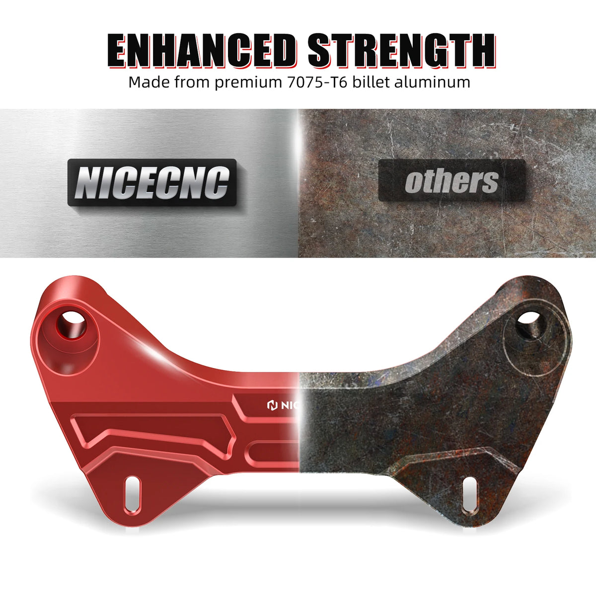 NICECNC Front Upper Shock Brace Bracket for Can-Am Maverick X3 (2017–2018)