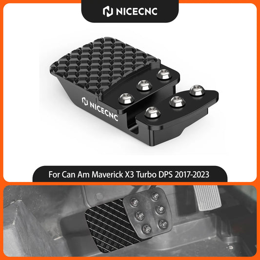 NICECNC Aluminum Brake Pedal Extender for Can-Am Maverick X3 (2017–2023)